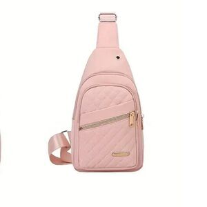NEW Womens Stylish Chest Bag Large Capacity Crossbody Bag for All Occasions PINK